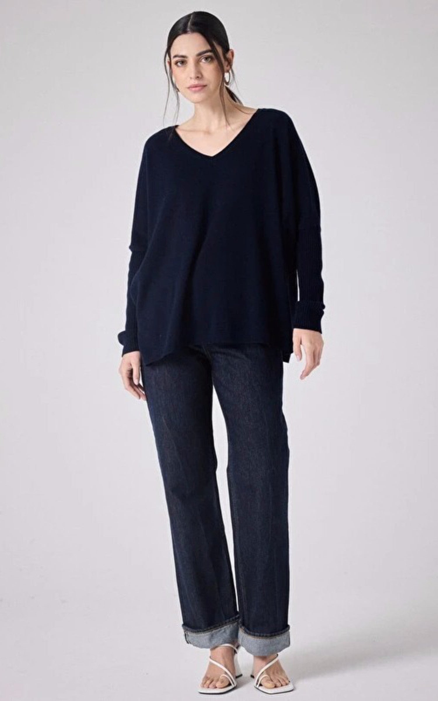 A &quot;FAUSTINE 4604001C&quot; Bleu Notshy pull_poncho Femme closed photo