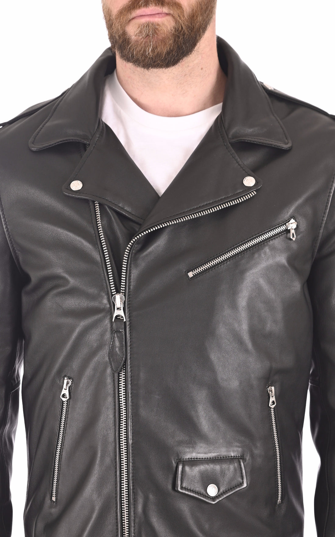 A &quot;LC1140 SHEEP&quot; Noir Schott Blouson Homme closed photo