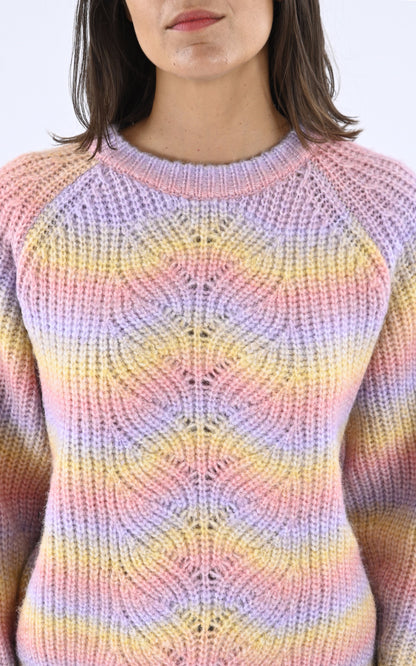 A &quot;MITSU&quot; Multi Les Tricots de Léa Pull Femme details photo