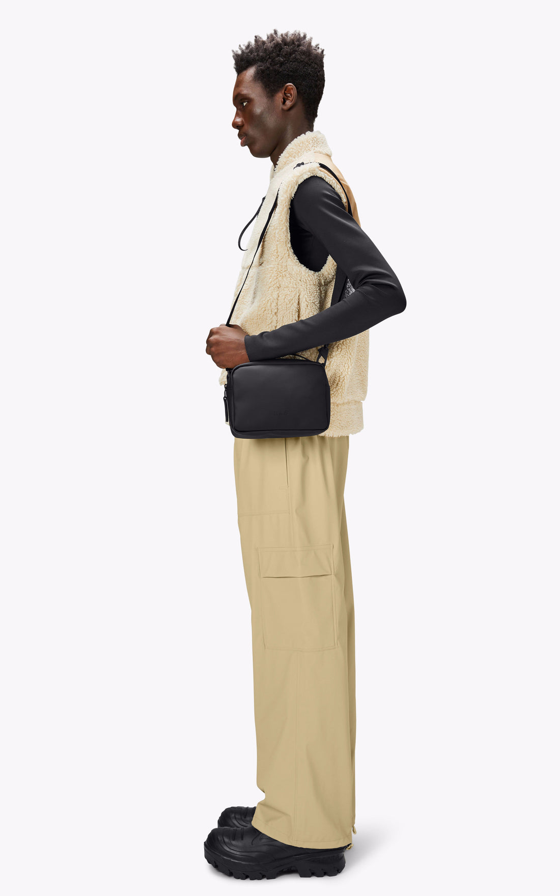 A &quot;14100 BOX BAG&quot; Noir Rains Sac Mixte interior photo