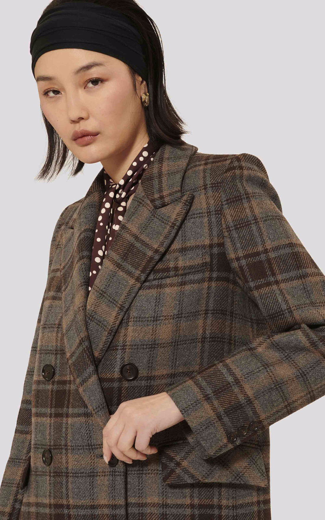 A &quot;MALICE&quot; Marron Tara Jarmon Manteau Femme opened photo