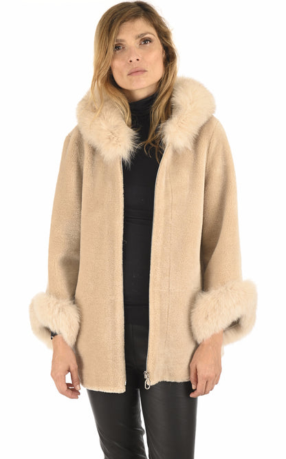 A &quot;FRANCIANE&quot; Beige Levinsky Veste Femme opened photo