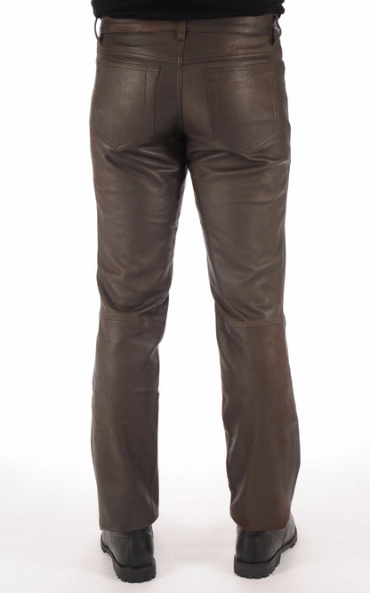 A &quot;LAURIN&quot; Chocolat Maddox Pantalon Homme back photo