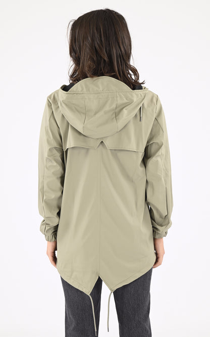 A &quot;18010 FISHTAIL&quot; Taupe Rains Veste Mixte back photo
