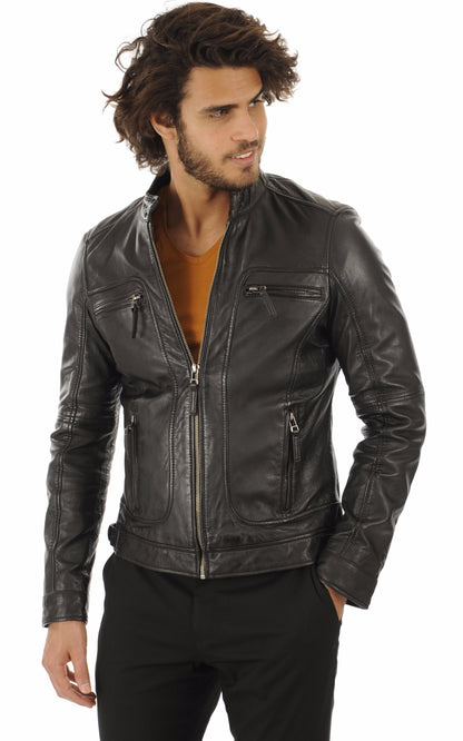 A &quot;CASEY 60901&quot; Noir Oakwood Blouson Homme closed photo