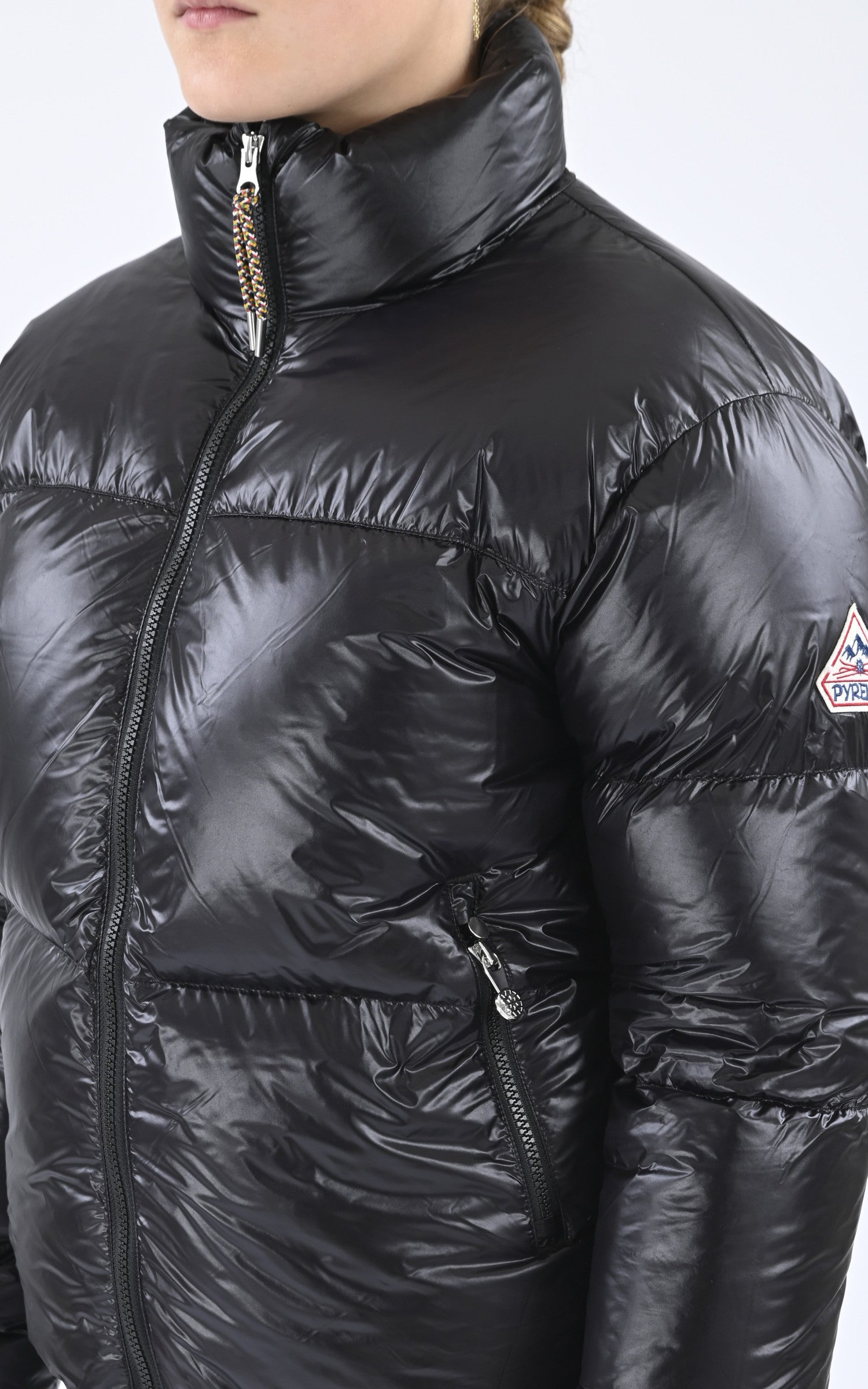 A &quot;GOLDIN GIRL&quot; Noir Pyrenex Bl Doudoune Enfant details photo 5