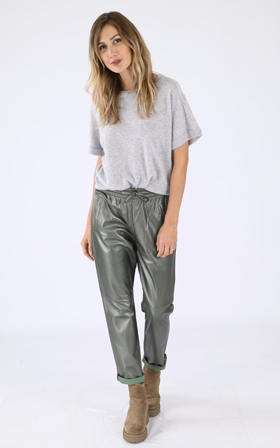 A &quot;GIFT 64588&quot; Vert Oakwood Pantalon Femme closed photo