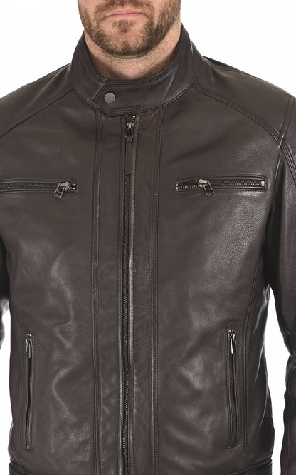 A &quot;ERIKO HOOD&quot; Marron Serge Pariente Blouson Homme details photo