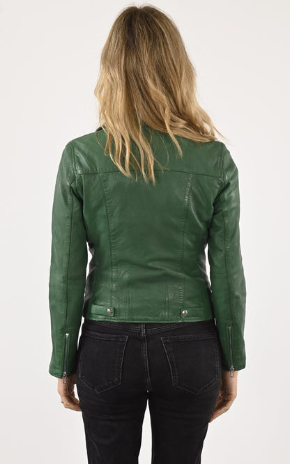 A &quot;OLYMPE 101964&quot; Vert Rose Garden Blouson Femme back photo