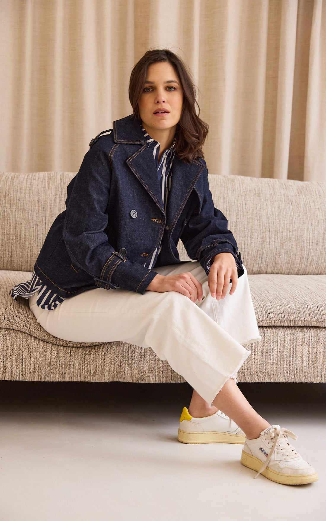 A &quot;LOUANE 64858&quot; Bleu Oakwood Veste Femme closed photo