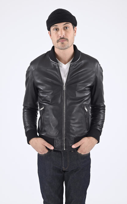 A &quot;BONBON&quot; Noir Serge Pariente Blouson Homme closed photo