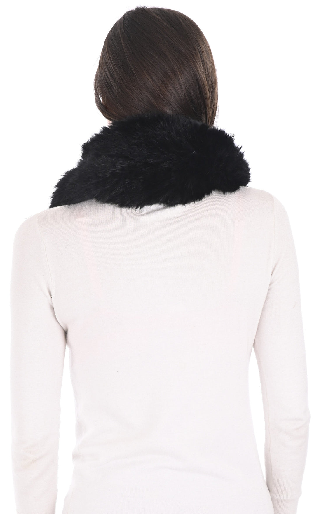 A &quot;SNOOD&quot; Noir La Canadienne Snood Femme opened photo
