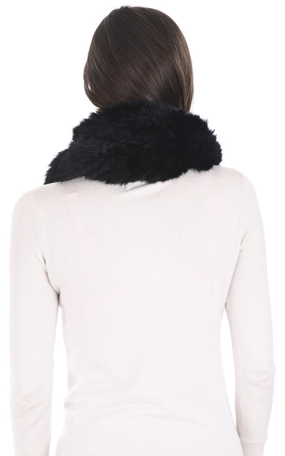 A &quot;SNOOD&quot; Noir La Canadienne Snood Femme back photo