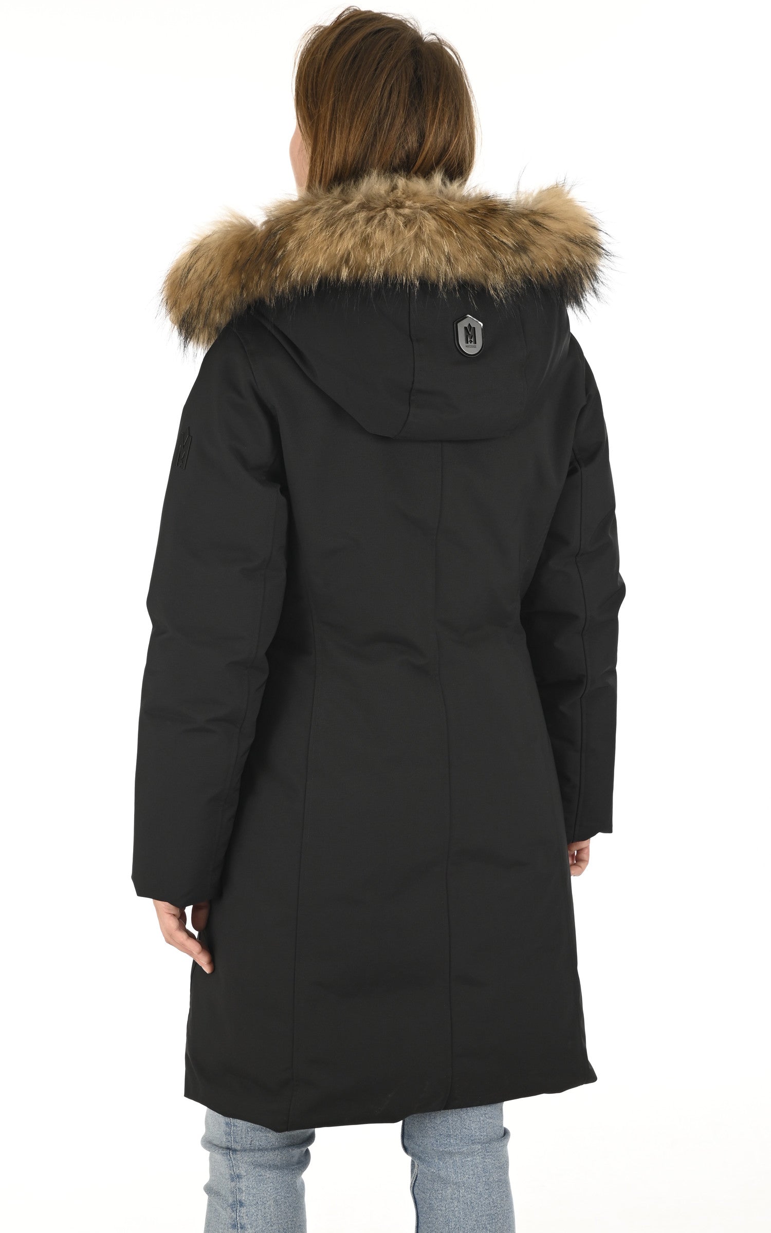 A &quot;SHILOH-F&quot; Noir Mackage 7/8 Doudoune Femme back photo