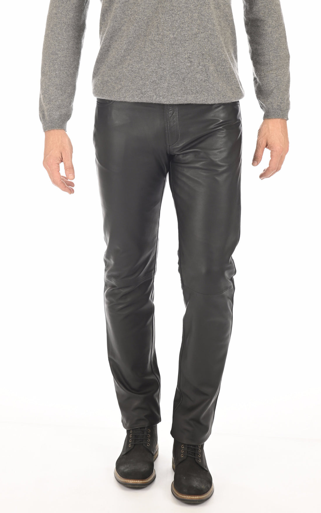 A &quot;EMILIEN&quot; Noir La Canadienne Pantalon Homme closed photo