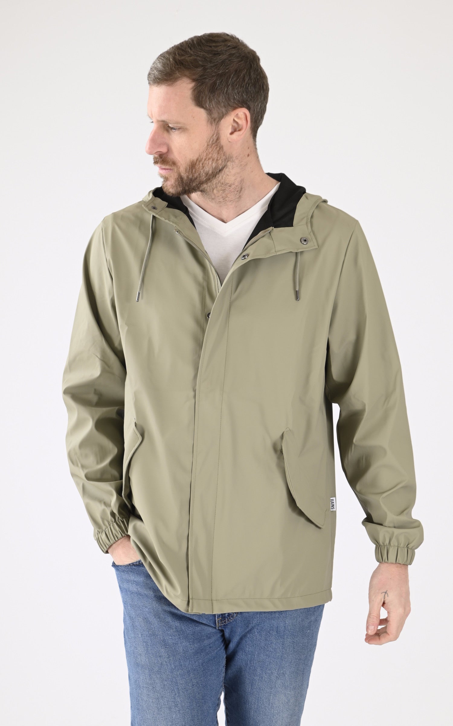 A &quot;18010 FISHTAIL&quot; Taupe Rains Veste Mixte opened photo 1