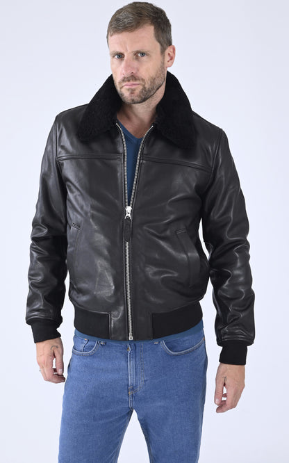 A &quot;LCOFFICIER&quot; Noir Schott Pilote Homme closed photo