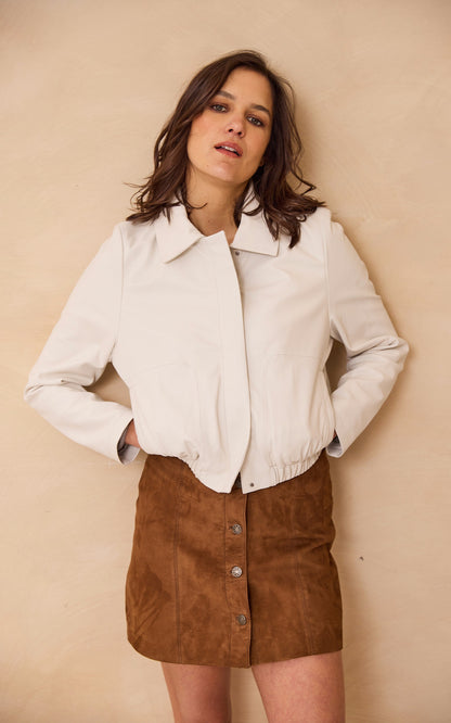 A &quot;ODESSA 65065&quot; Blanc Oakwood Blouson Femme open photo