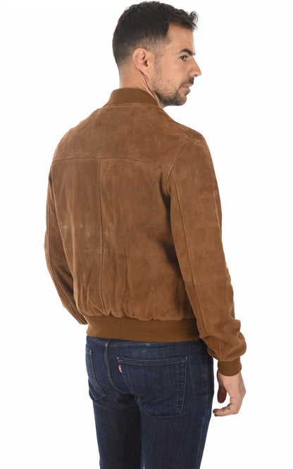 A &quot;NEW MARIO&quot; Cognac Serge Pariente Blouson Homme back photo