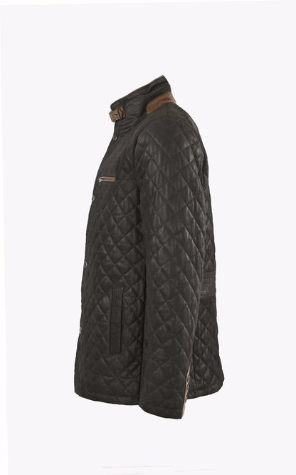 A &quot;E09&quot; Marron Foncé La Canadienne Veste Homme closed photo