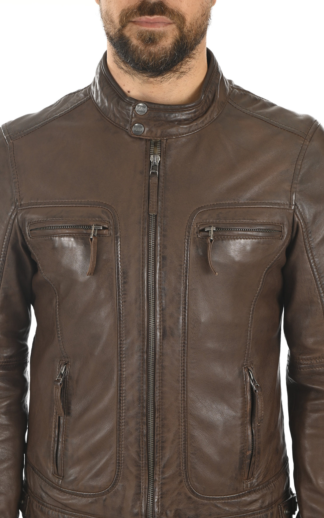 A &quot;CASEY 60901&quot; Marron Oakwood Blouson Homme opened photo