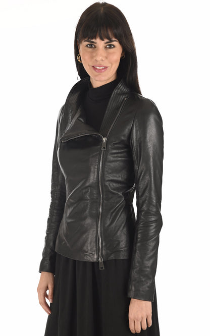 A &quot;ATHENA&quot; Noir La Canadienne Blouson Femme interior photo