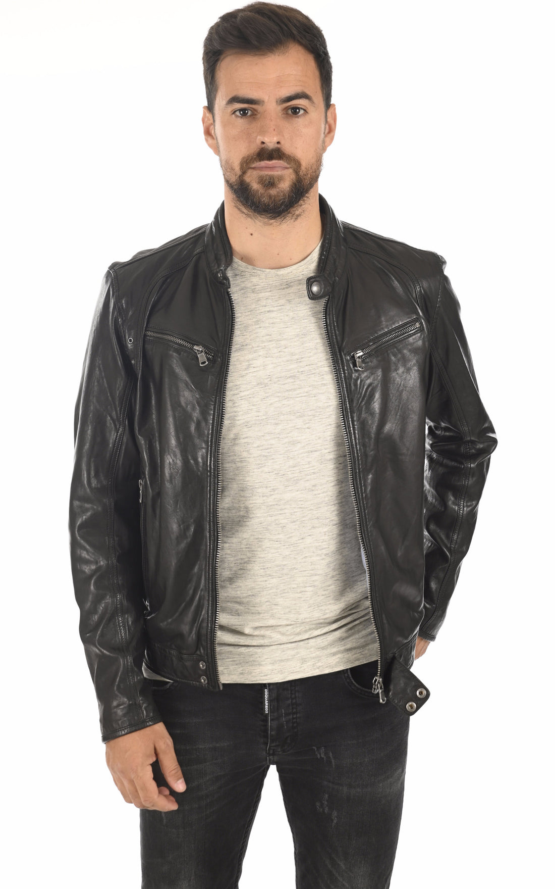 A &quot;DUSTIN 100233&quot; Noir Daytona 73 Blouson Homme opened photo