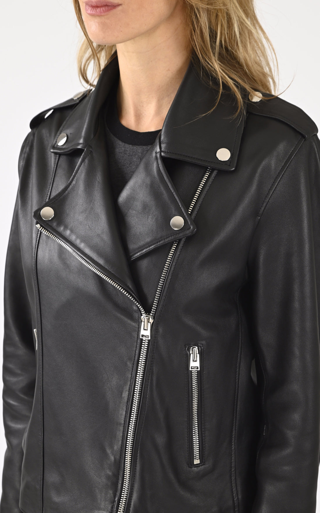 A &quot;SATURNE FF&quot; Noir La Canadienne Blouson Femme opened photo