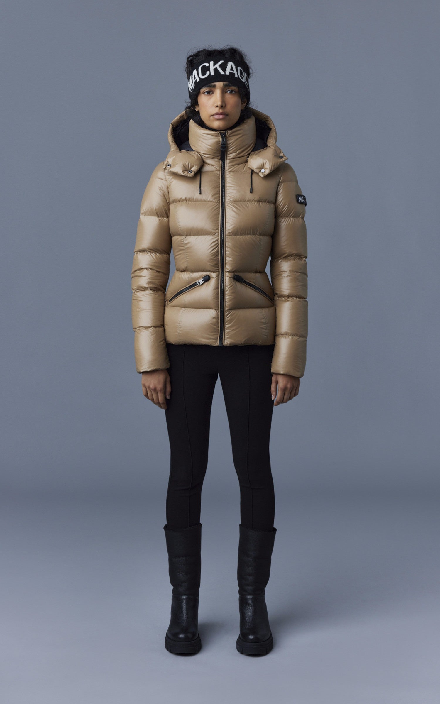 A &quot;MADALYNE-V&quot; Camel Mackage Ves Doudoune Femme back photo 3