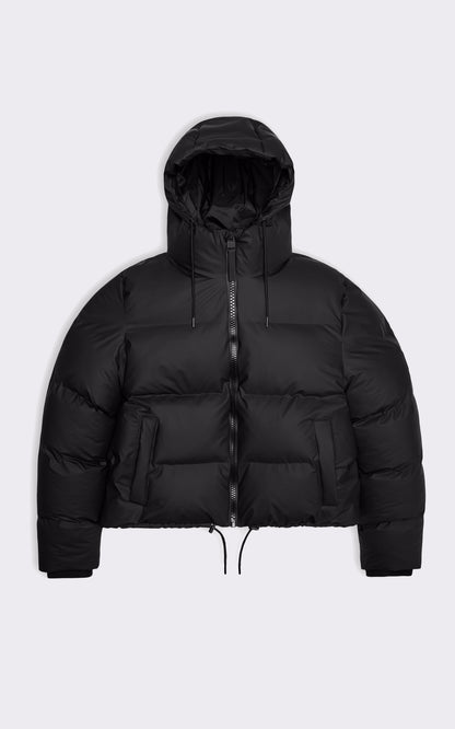 A &quot;15150 ALTA PUFFER JACKET&quot; Noir Rains 3/4 Doudoune Mixte details photo