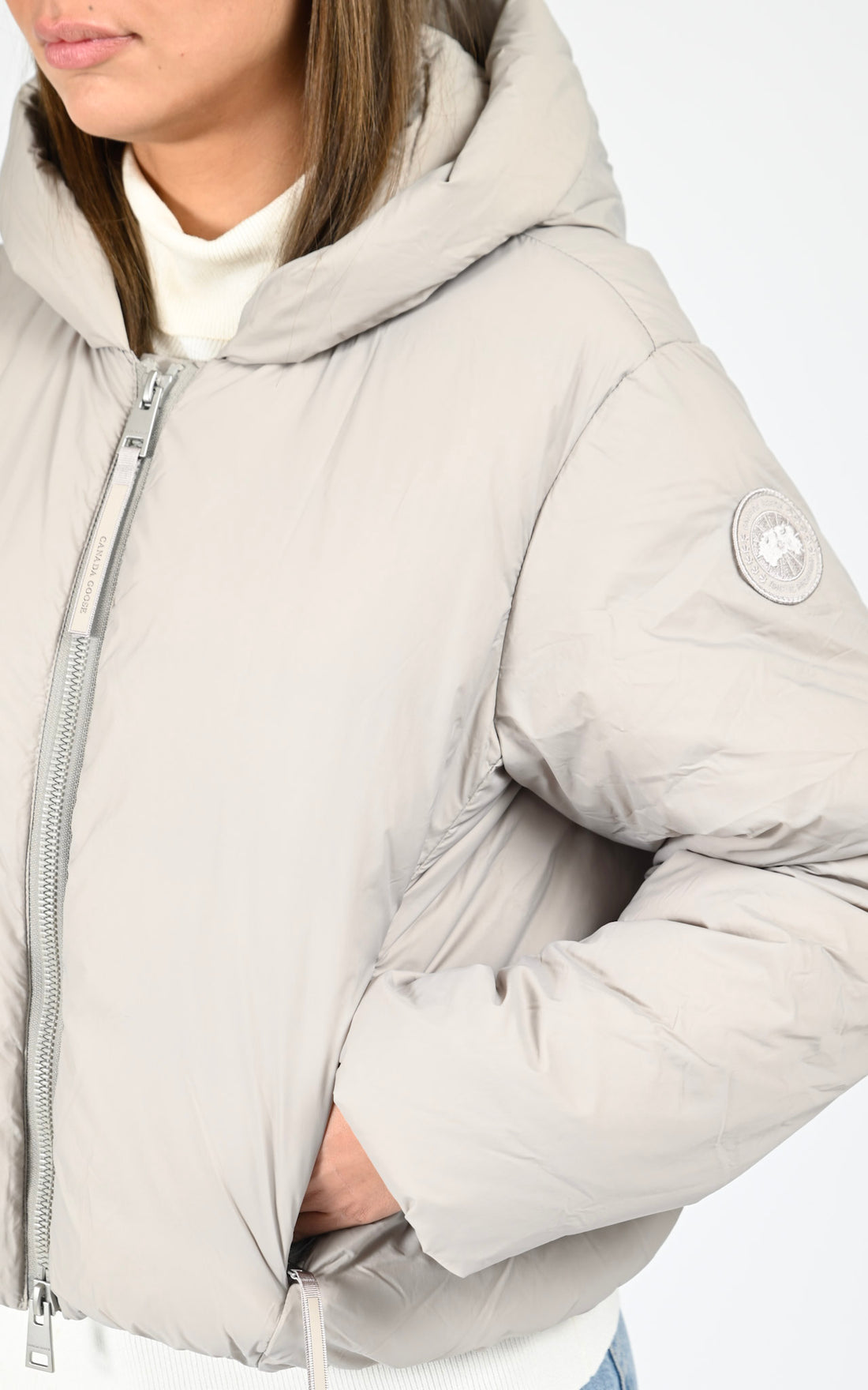Veste à capuche Elba beige