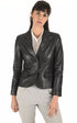 A "AGNES" Noir La Canadienne Blazer Femme closed photo