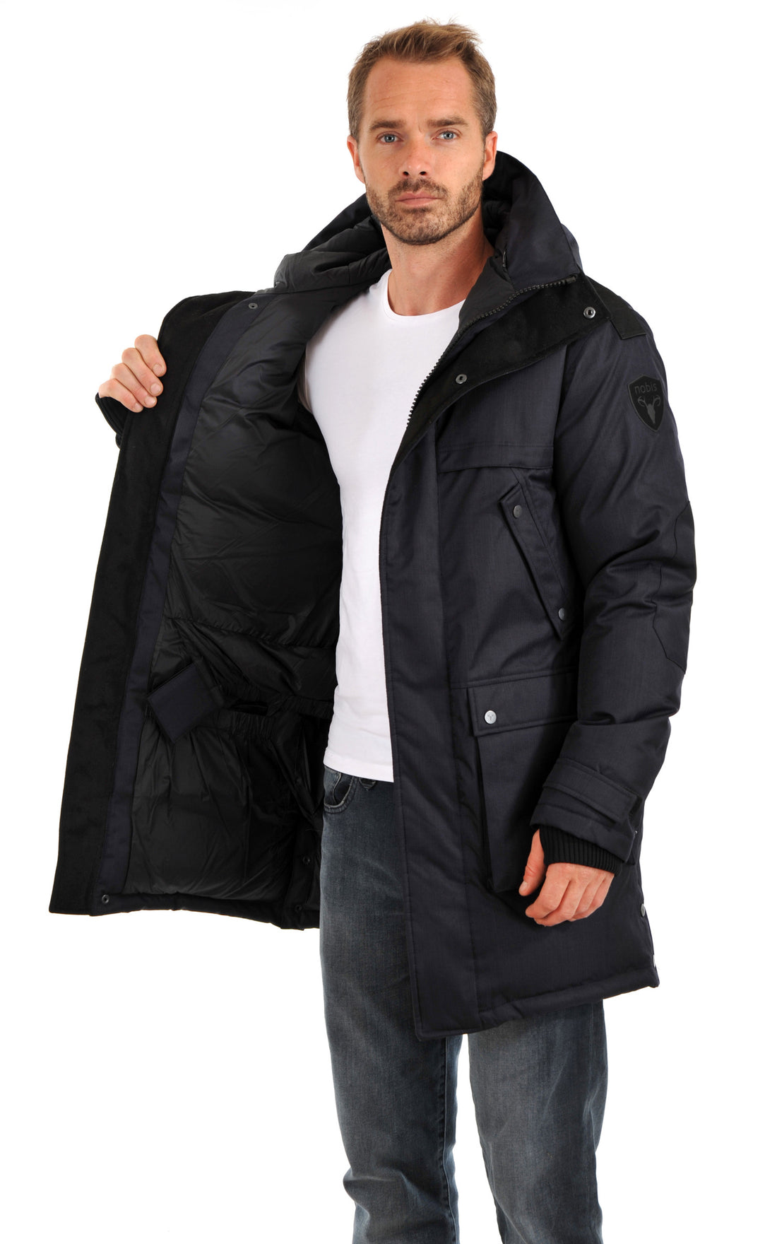 A &quot;YATESY&quot; Navy Nobis 3/4 Homme closed photo