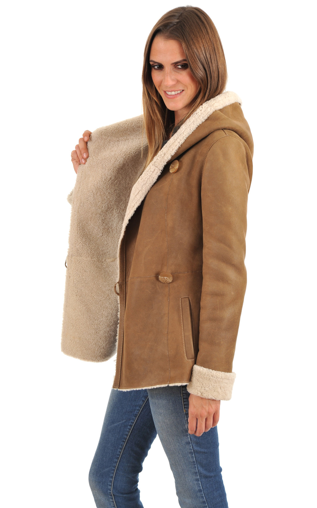 A &quot;CH1T7002 ESP&quot; Miel La Canadienne Veste Femme opened photo