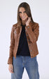 A "JANILA 101971" Cognac Rose Garden Blouson Femme opened photo