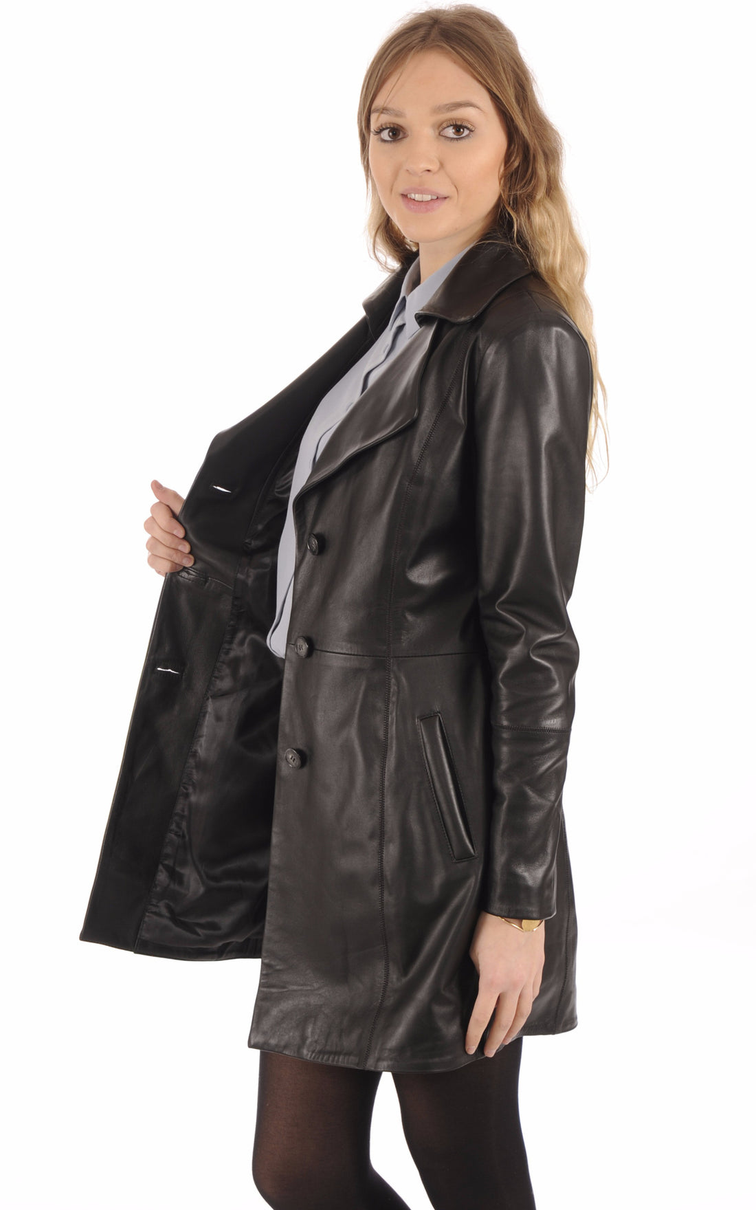 A &quot;LOLA&quot; Noir La Canadienne 3/4 Femme opened photo