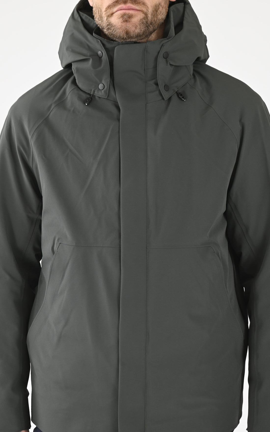 A &quot;WERYK QM482&quot; Vert Krakatau 3/4 Parka Homme opened photo
