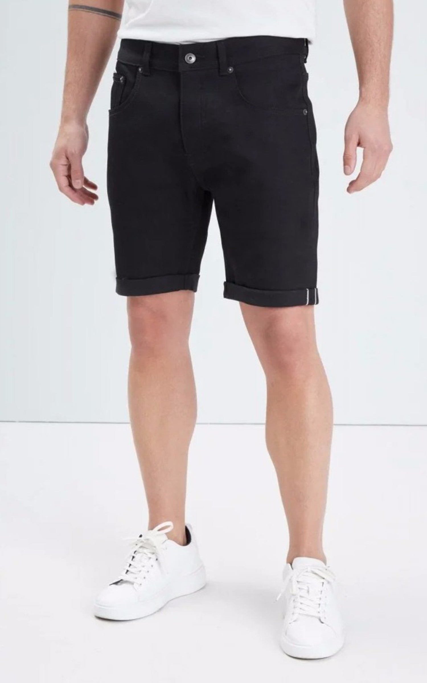 A &quot;BERMUDES DENIM 102222&quot; Noir Daytona 73 Bermuda Homme closed photo