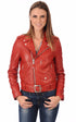 A "LCW8600" Rouge Schott Blouson Femme closed photo