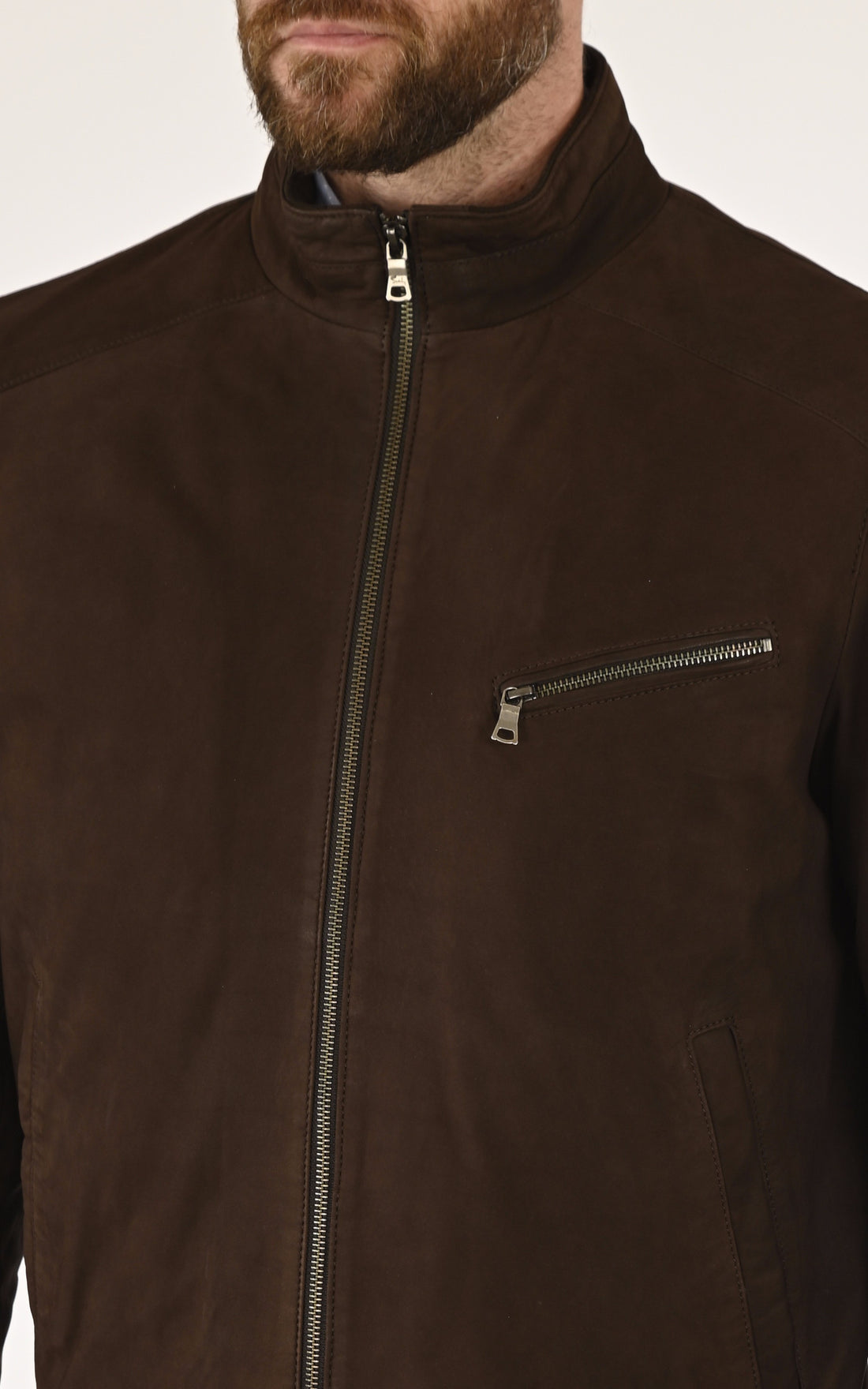 A &quot;YORK 7762&quot; Marron Smarty Blouson Homme opened photo