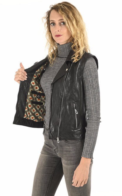 A &quot;SARAH 102338&quot; Noir Rose Garden Gilet Femme interior photo
