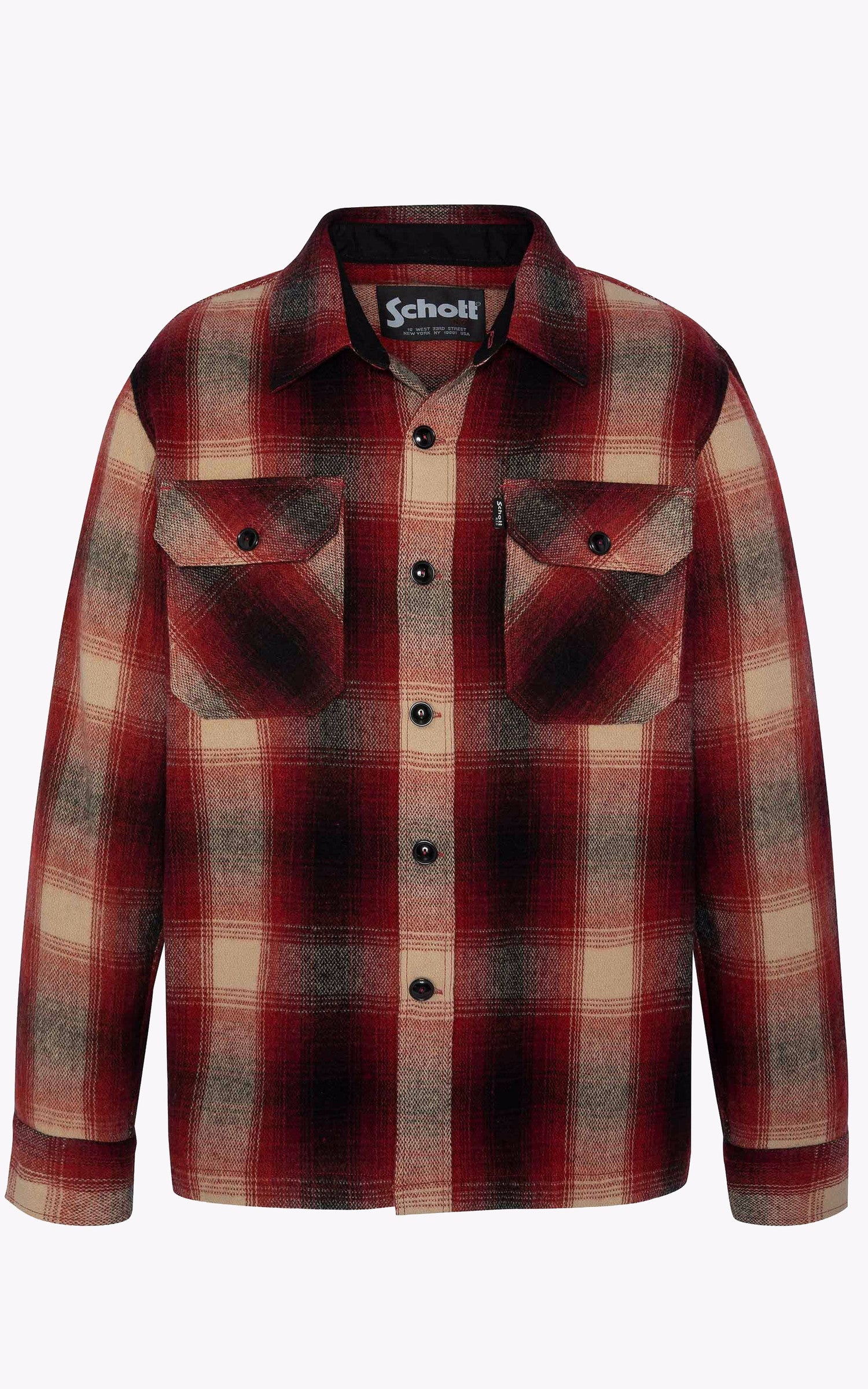 A &quot;SH CARL 4&quot; Rouge Schott Chemise Homme details photo