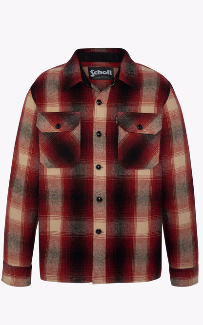 A &quot;SH CARL 4&quot; Rouge Schott Chemise Homme details photo