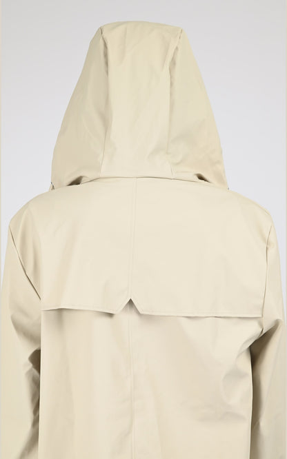 Veste Textile Mixte Rains, modèle 12010 jacket de couleur beige / taupe