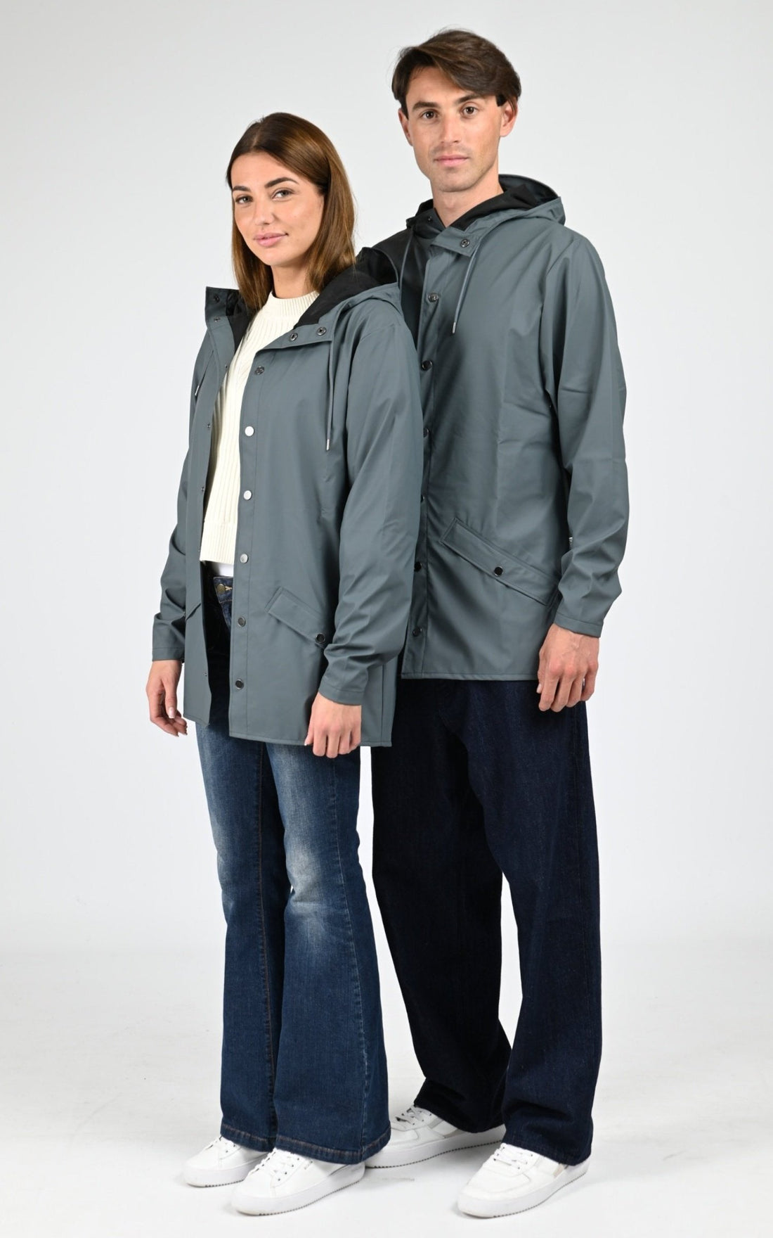 Veste Textile Mixte Rains, modèle 12010 jacket de couleur lagoon 124