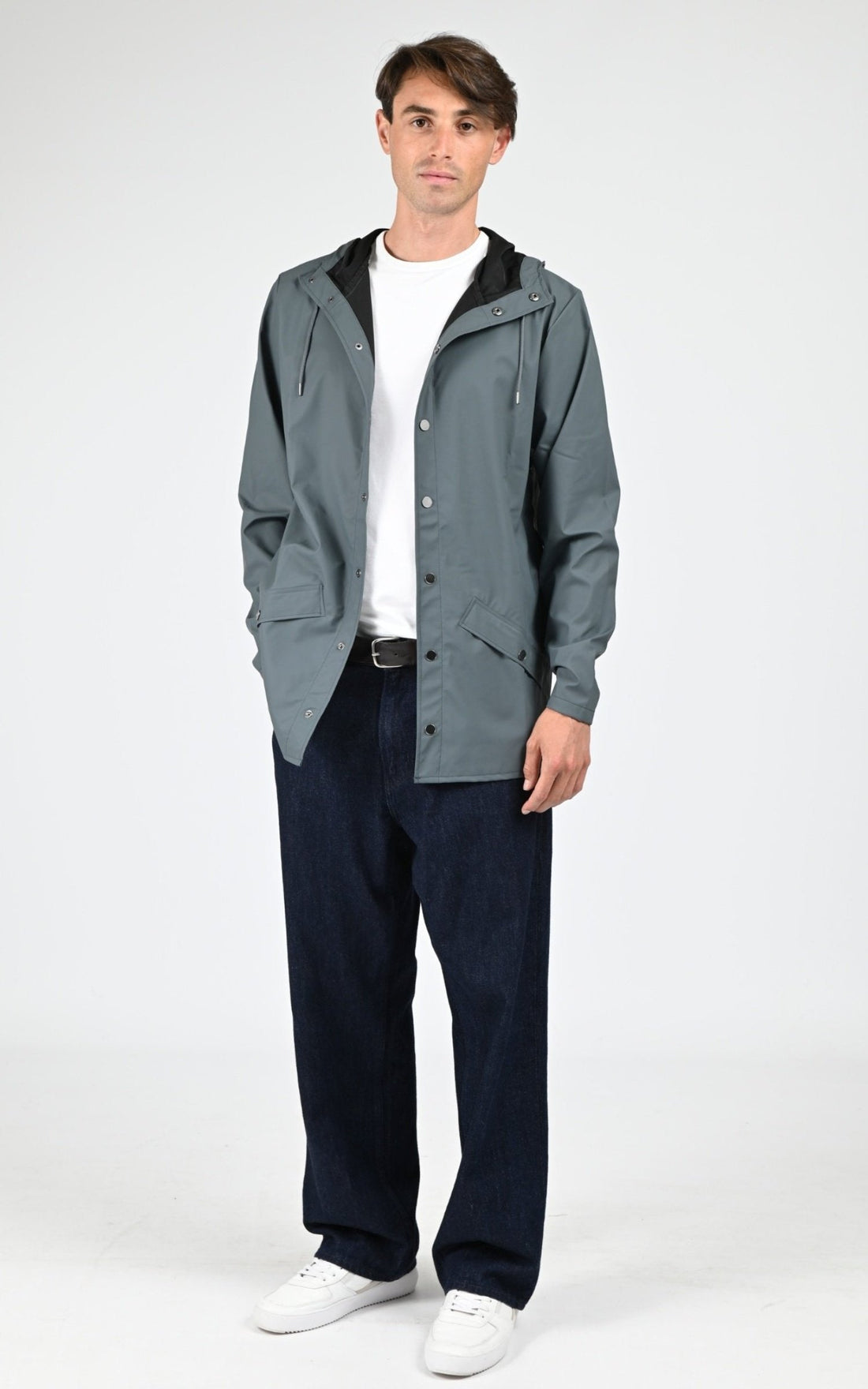Veste Textile Mixte Rains, modèle 12010 jacket de couleur lagoon 124