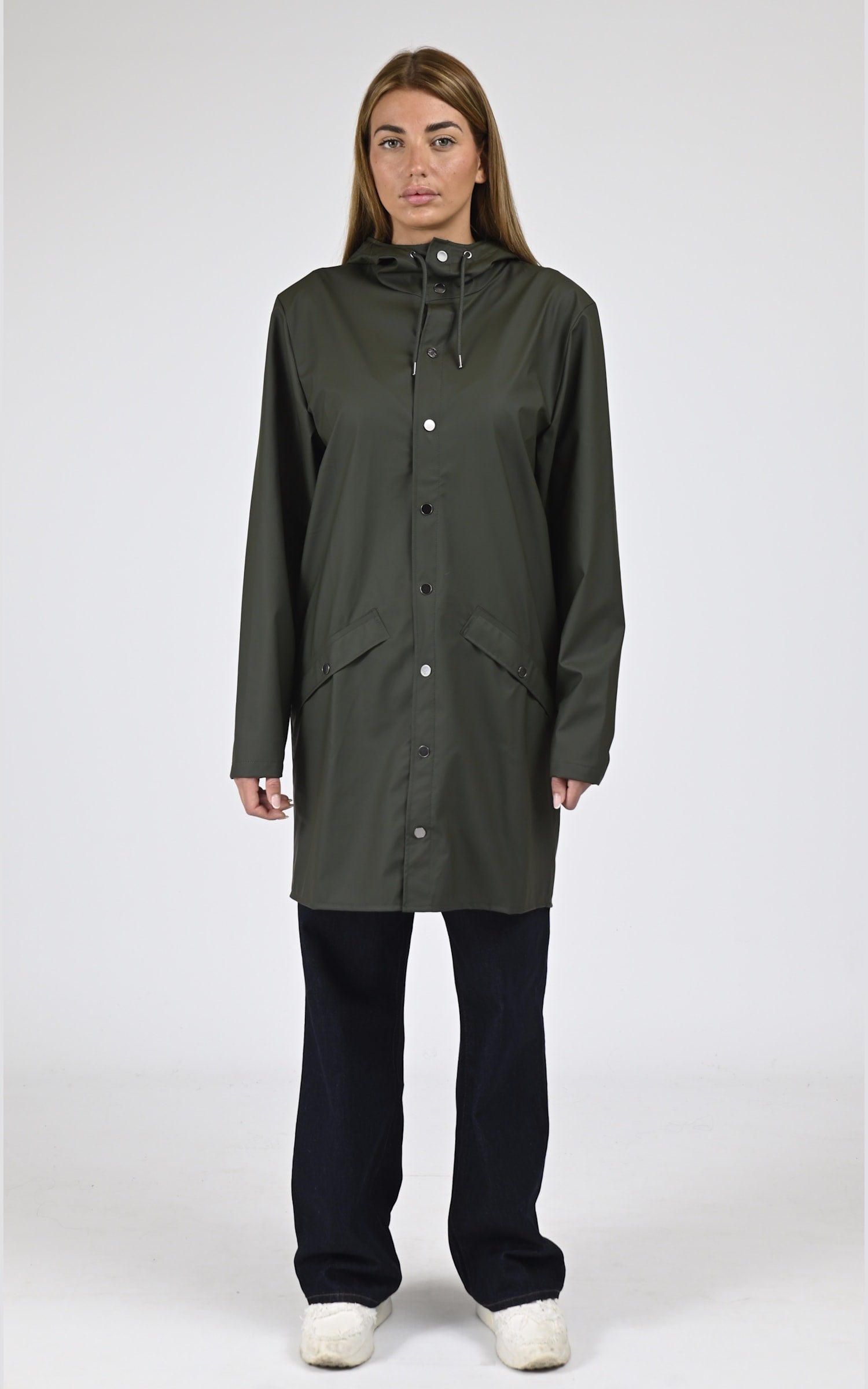 3/4 Textile Mixte Rains, modèle 12020 jacket de couleur kaki 3