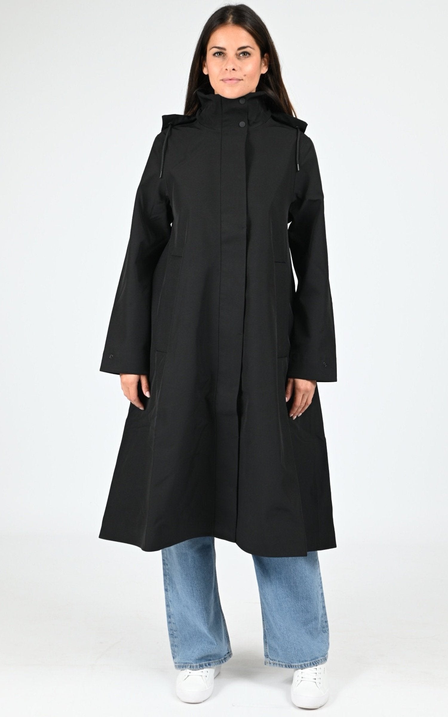 Blouson Textile Mixte Rains, modèle 12500 suva a-line w3t2 de couleur black 01 1