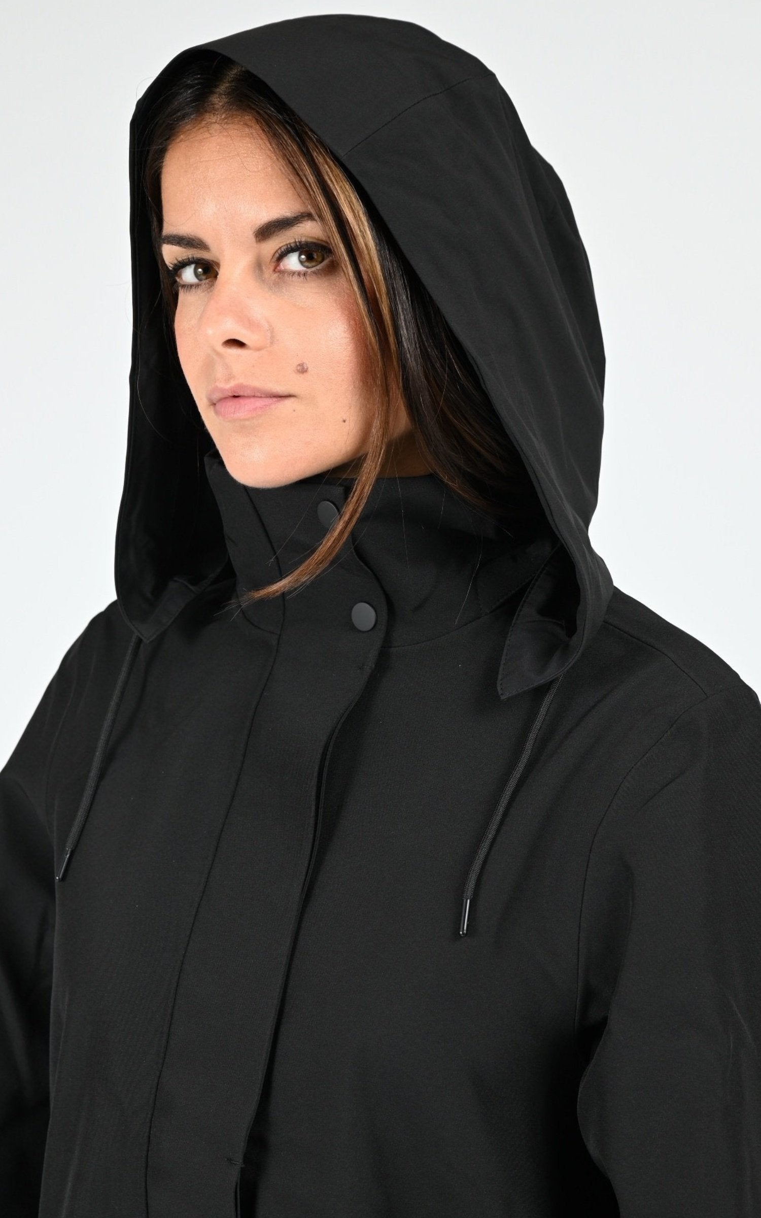Blouson Textile Mixte Rains, modèle 12500 suva a-line w3t2 de couleur black 01