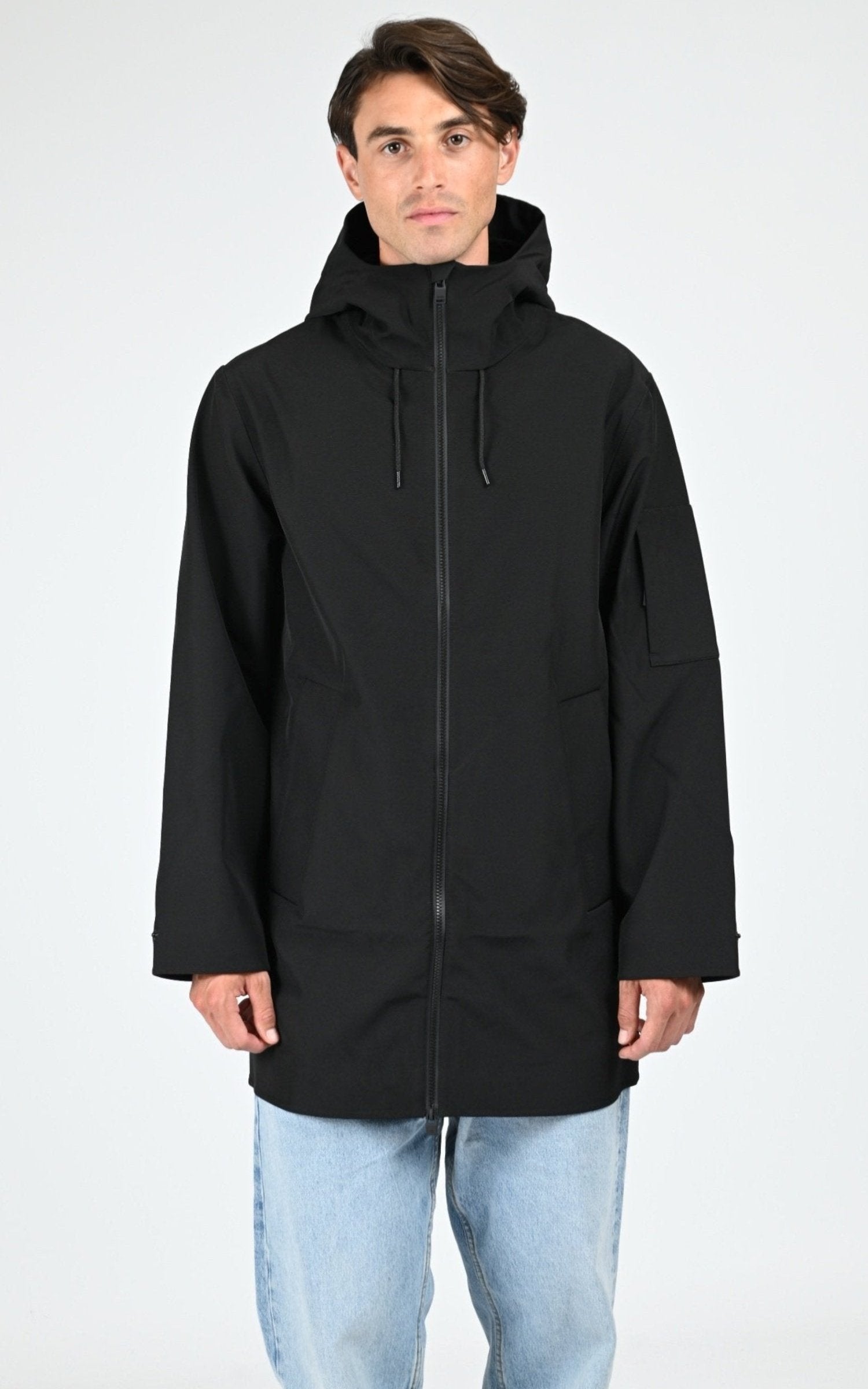 Blouson Textile Mixte Rains, modèle 12510 suva vision softshell de couleur black 2